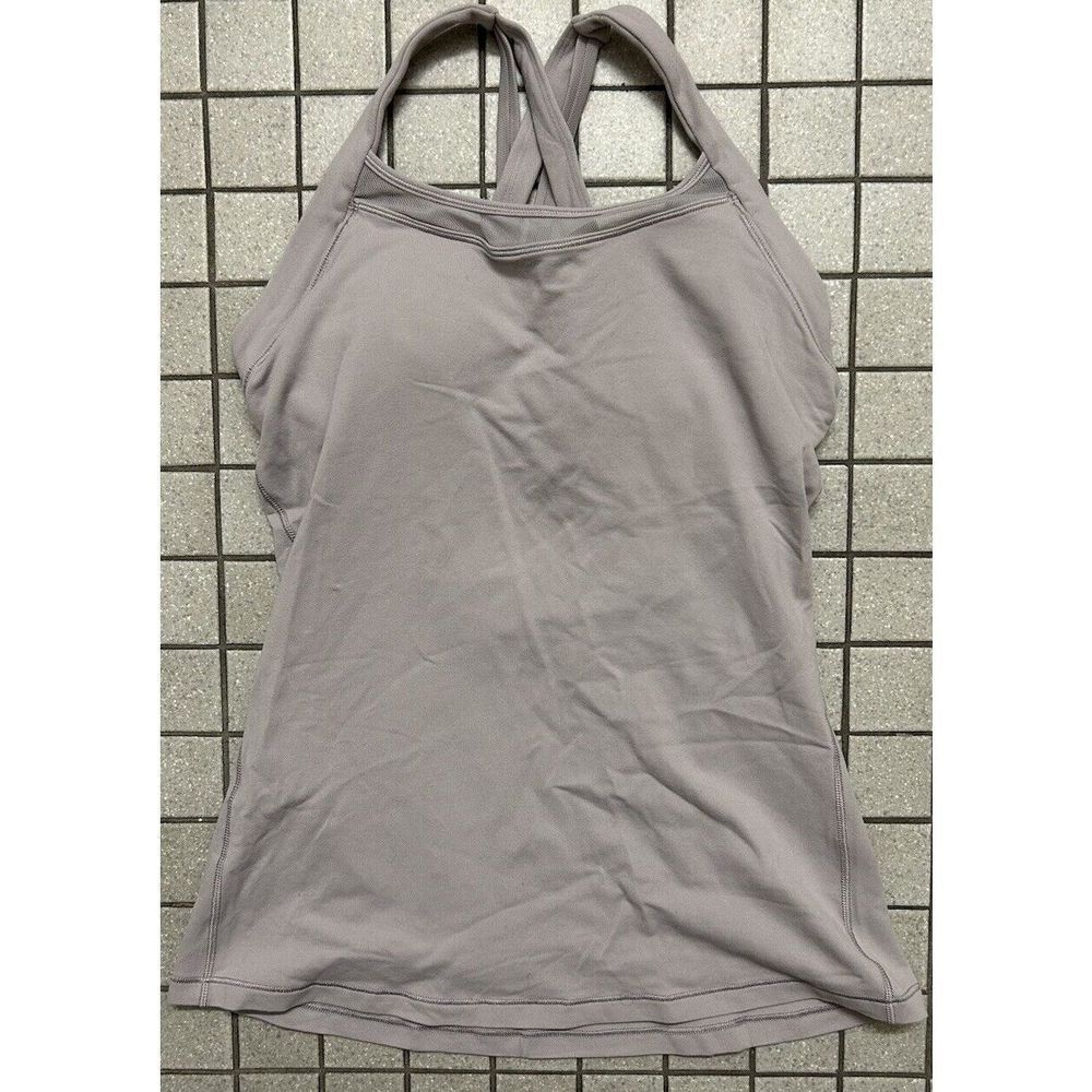 Lululemon Athletica Tank Size 6 Criss Cross Back Built In Bra